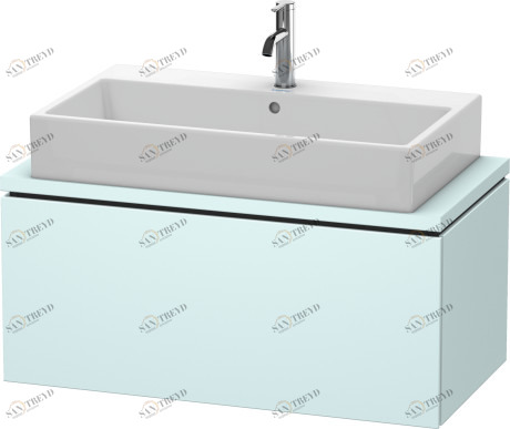 LC580300909 L-Cube Тумбочка для компактной консоли Светло-голубой матовый декор Duravit