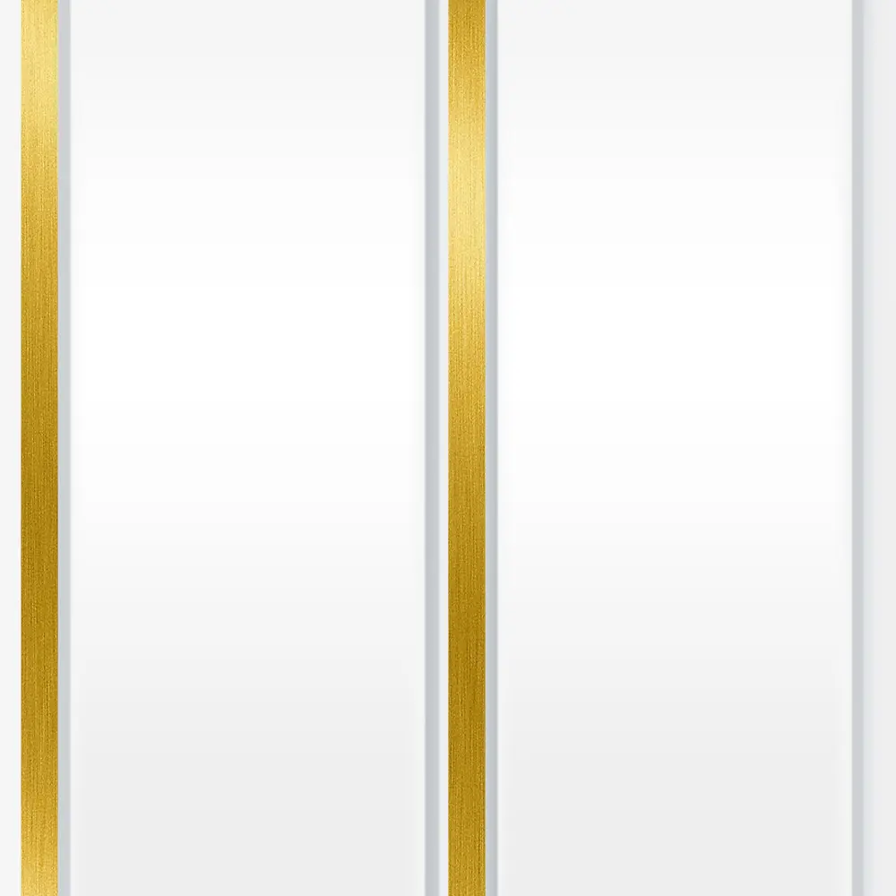 Потолочная панель ПВХ белый/золотой 3000x200x8 мм FINEBER STLM-2150811 - Вид №2