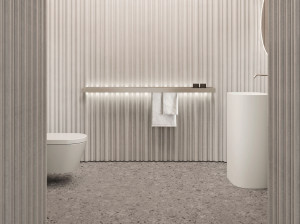 Прямоугольная отдельно стоящая раковина из Cristalplant®