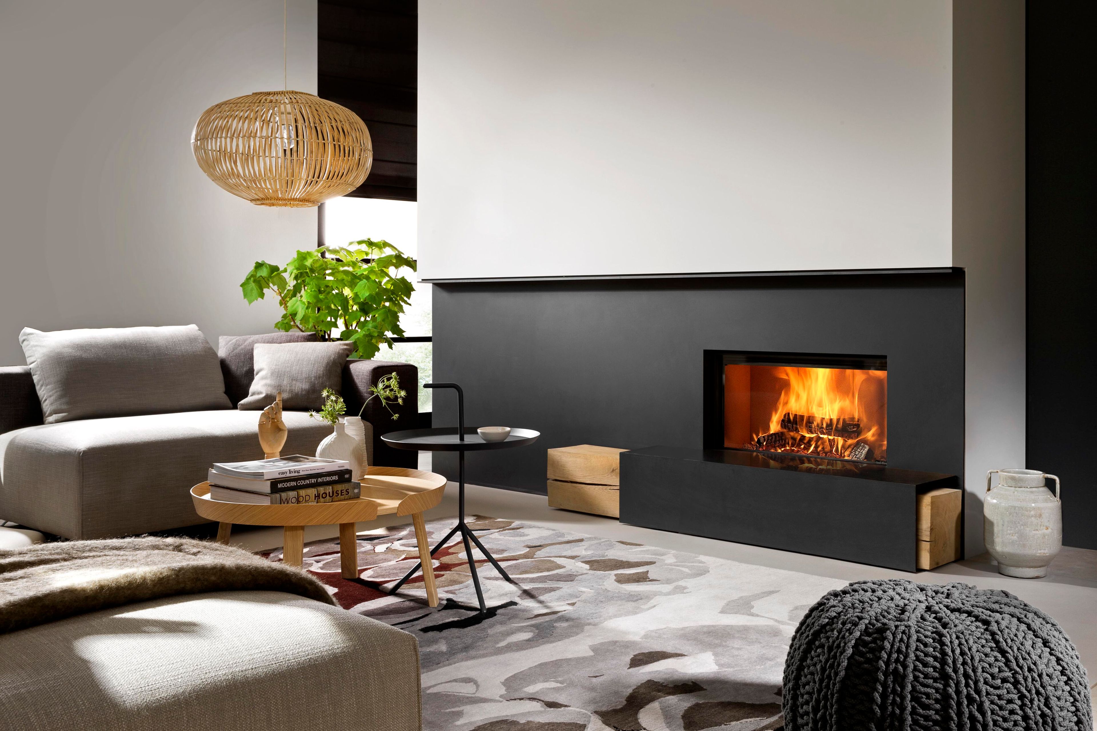 Встроенный дровяной камин на стене KALFIRE W85/40F ARCH-00034127 - Вид №4