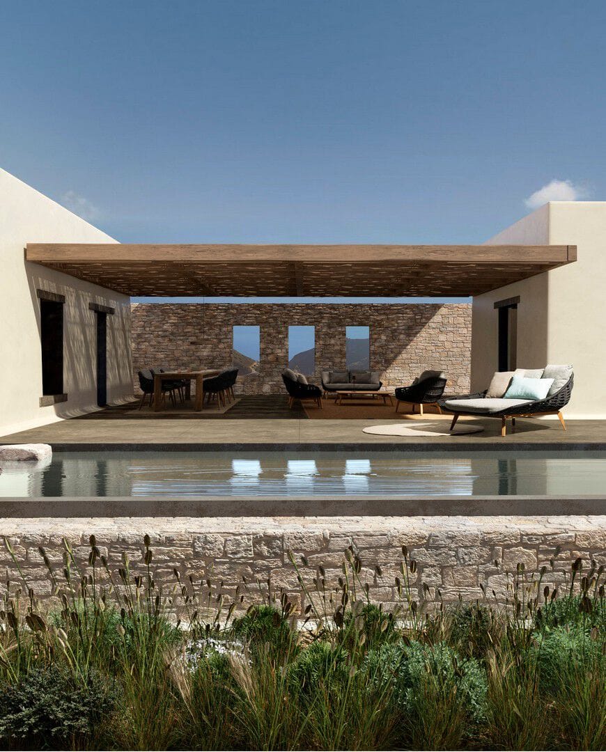 2-местный тканевый съемный садовый диван BIZZOTTO Tamires ARCH-00146446 - Вид №3