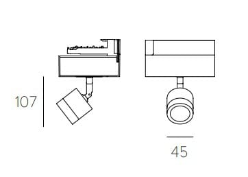 Регулируемая алюминиевая светодиодная лампа для чтения Letroh NODO FURNITURE ARCH-00100546 - Вид №3