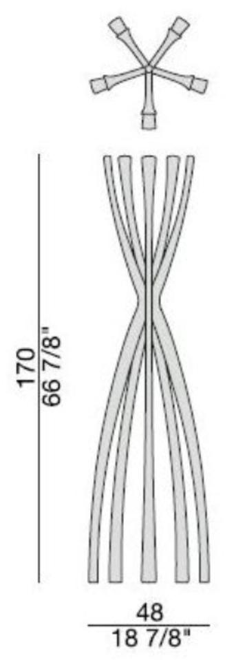 Porada Вешалка из орехового дерева Iron sun-id-1497764 - Вид №2