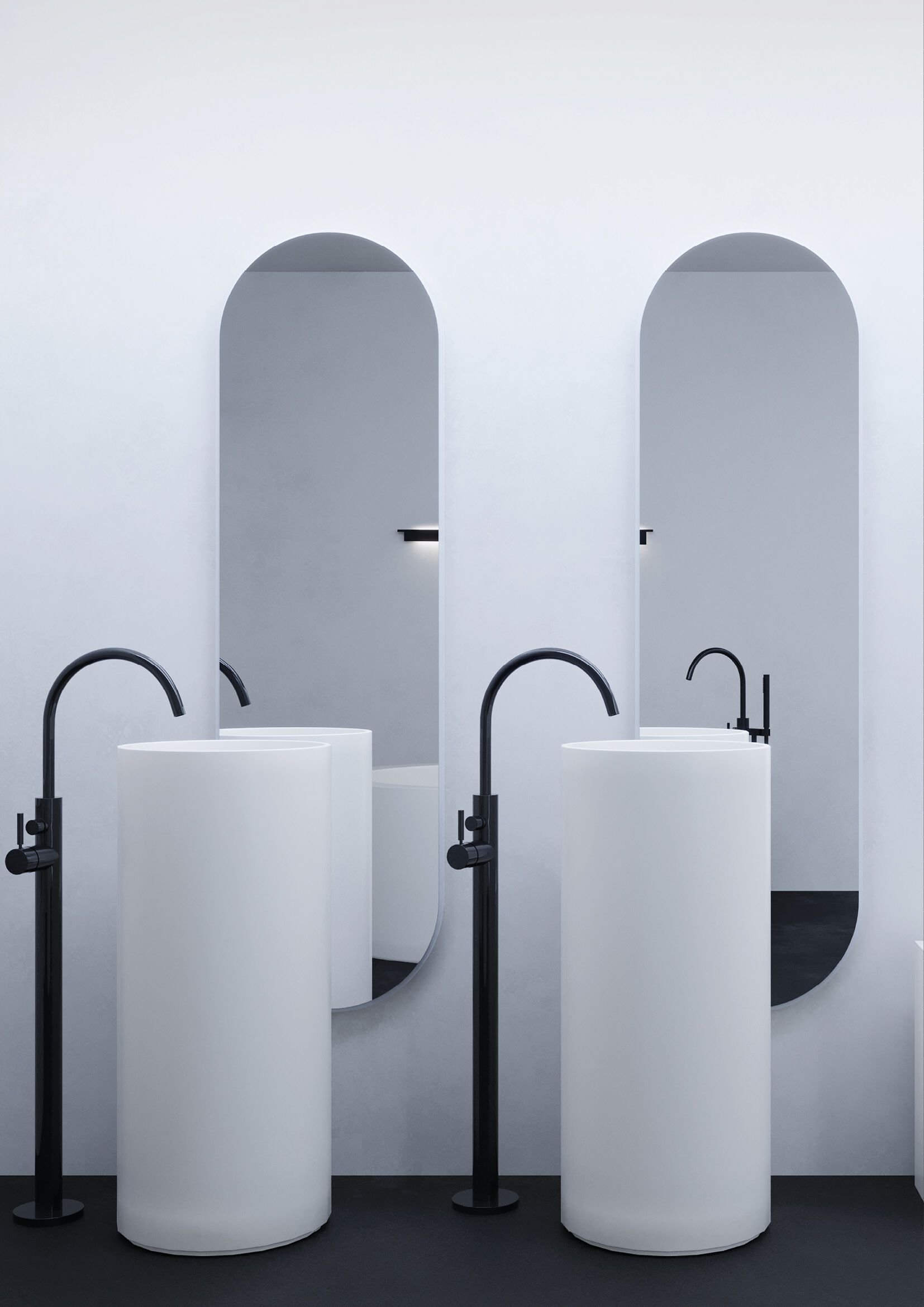 Овальное настенное зеркало Acquapazza Corian ® elements ARCH-00148080 - Вид №2