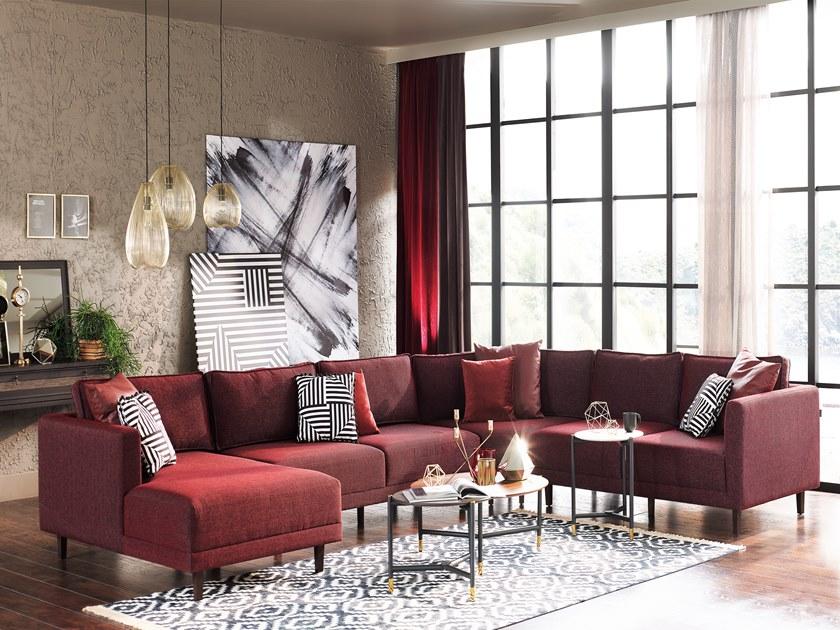 Enza Home Модульный угловой диван из ткани Norte sun-id-1415413 - Вид №2