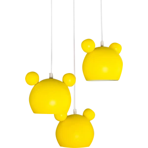 Подвесной светильник Panda 3хЕ27х40 Вт цвет жёлтый