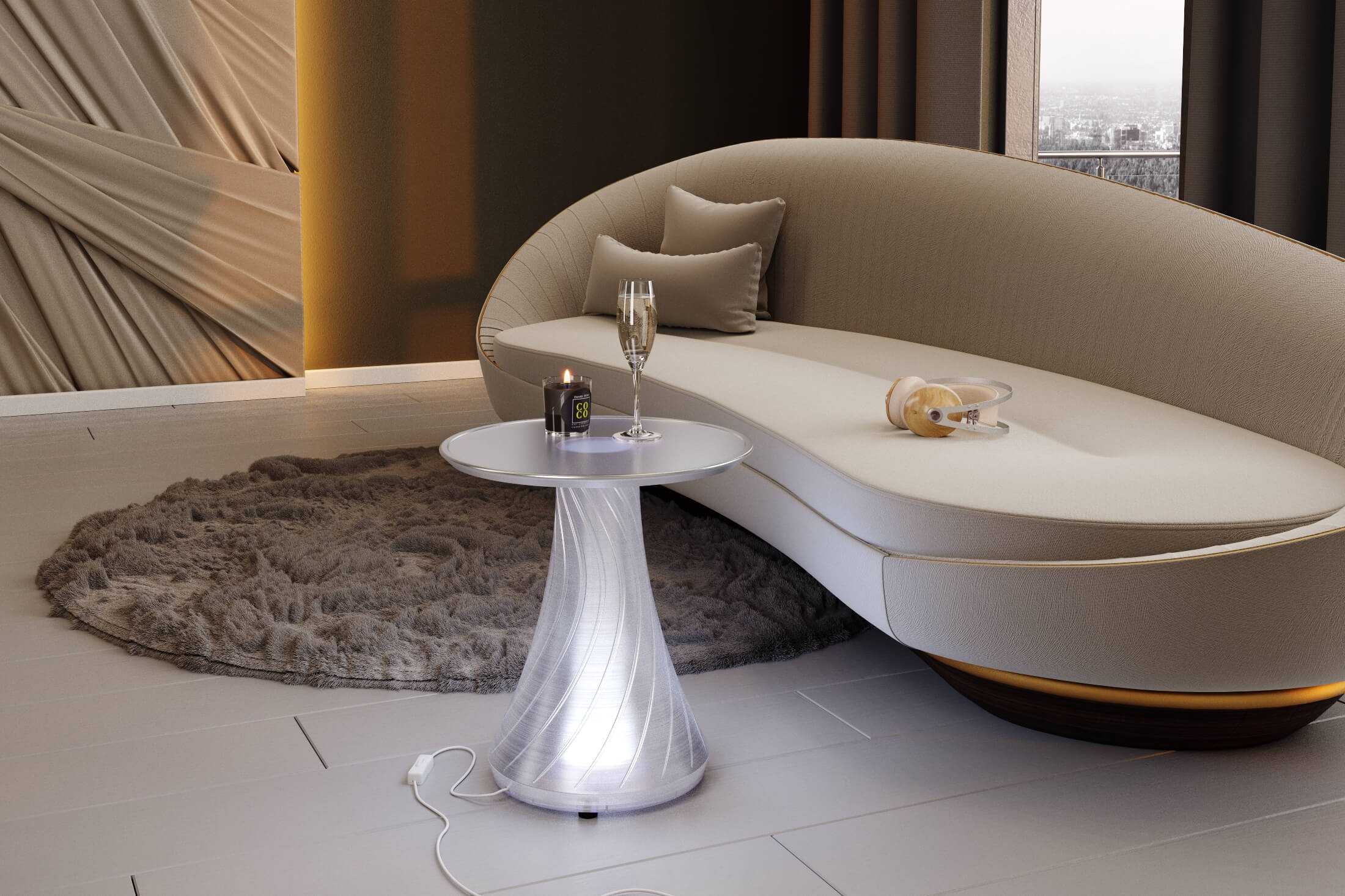 Столик кофейный SHT Айс-лайтин Santreyd  - Вид №5