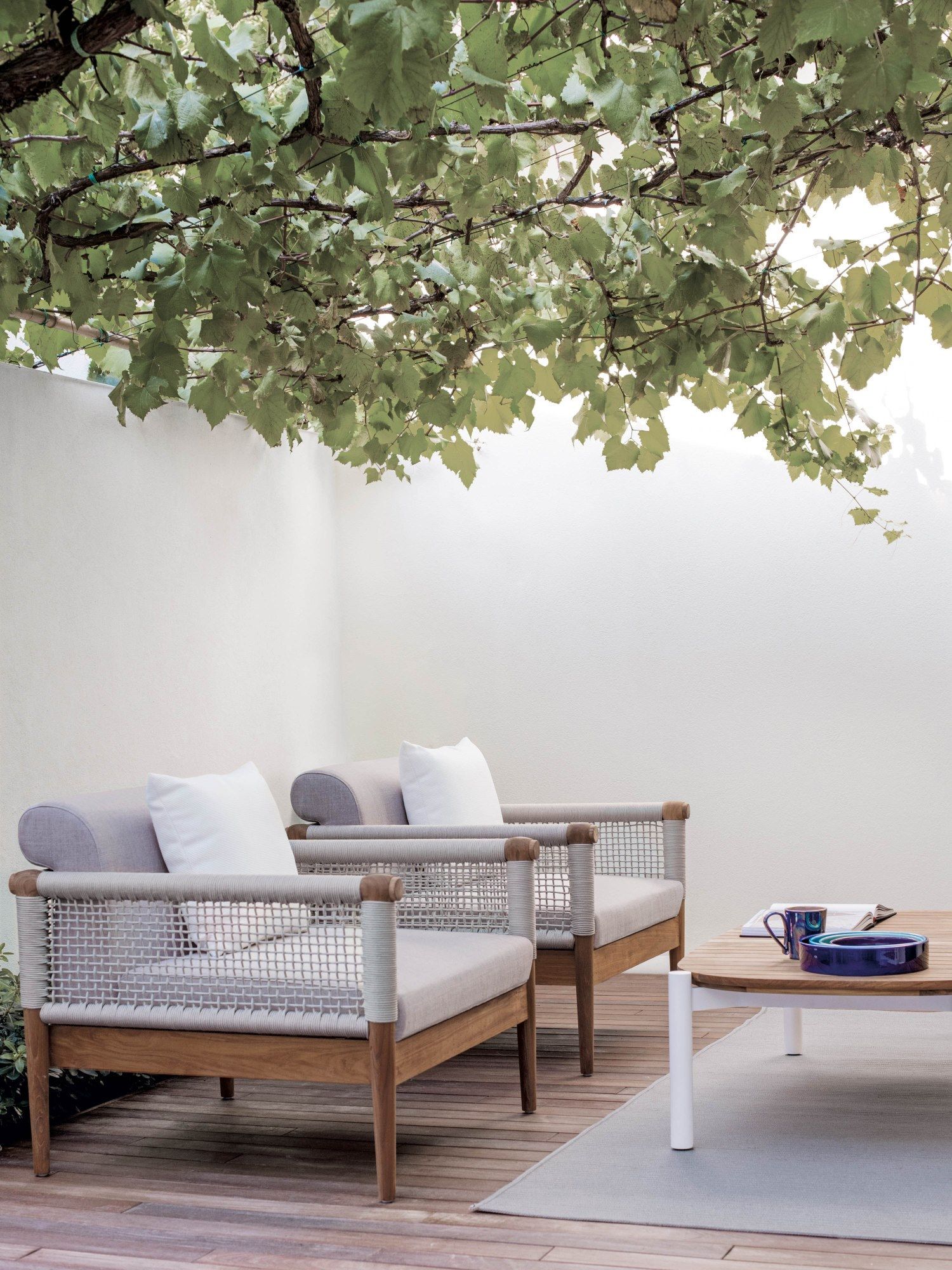 Прямоугольный садовый столик из тика и алюминия Atmosphera ARCH-00122548 - Вид №6