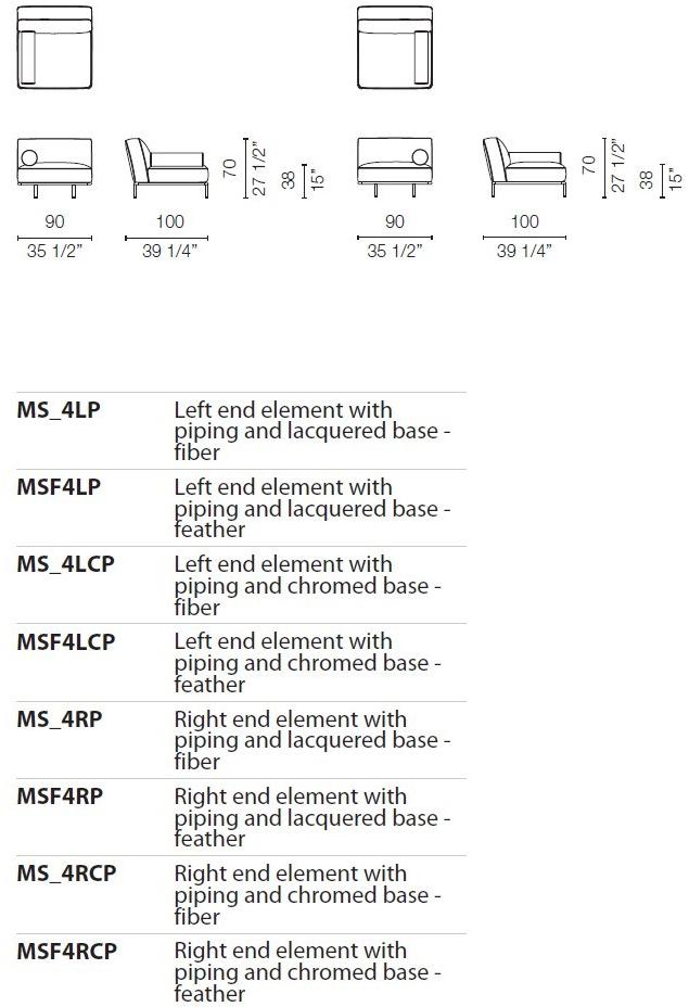 Cappellini Модульный диван со съемным чехлом Cap martin sunset sun-id-1481294 - Вид №15
