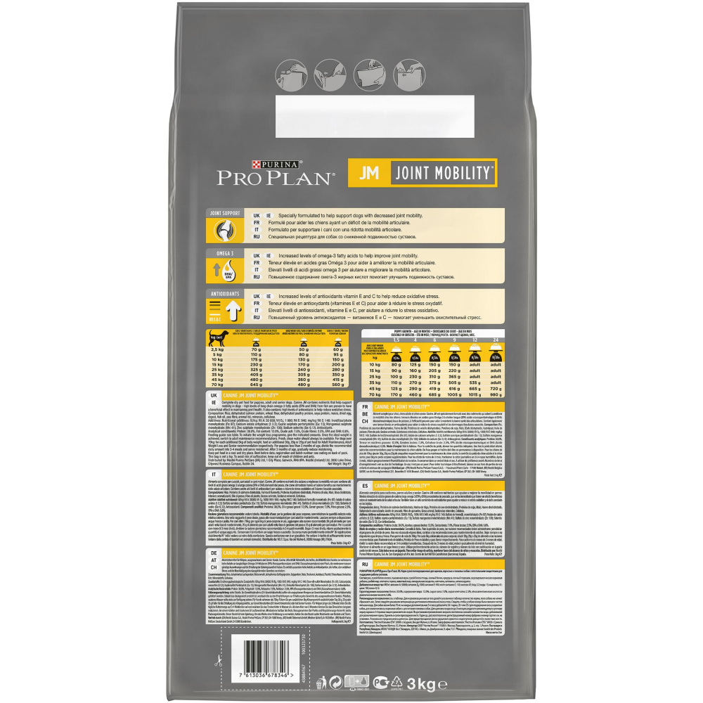 ПР0033144 Корм для собак Veterinary Diets с питательными веществами для поддержки работы суставов, сух. 3кг Pro Plan  - Вид №1