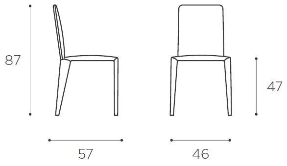 EPÒNIMO Стул из мягкой ткани Nova Nv001 - Вид №5