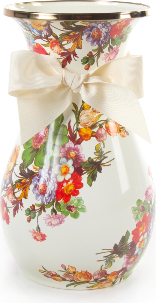 10654403 Mackenzie-Childs Ваза высокая Flower Market Сталь 
