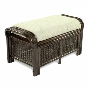 Пуф с подушкой коричневый Люси ЭКО ДИЗАЙН CLASSIC RATTAN 129620 Бежевый;коричневый