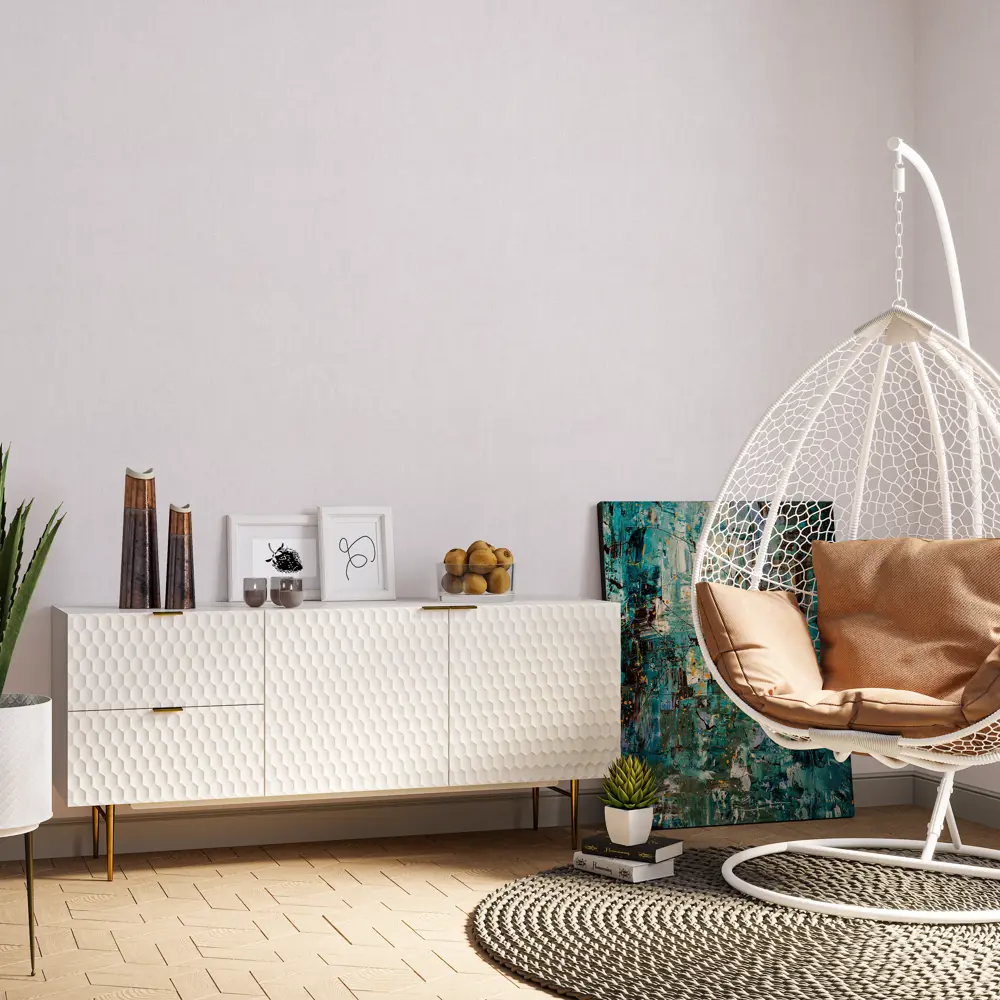 Флизелиновые обои Palitra Home Aromatique - бежевые с текстурой тиснения 89392992 STLM-1489929 - Вид №3