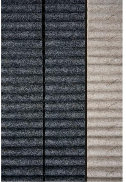 BUXKIN Акустическая стеновая ткань из шерстяного войлока Ribbed sun-id-1409701