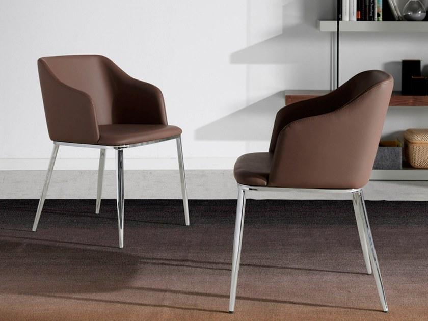 Angel Cerdá Стул из кожзаменителя с подлокотниками New chair 4022 f3201 Angel Cerda - Вид №5