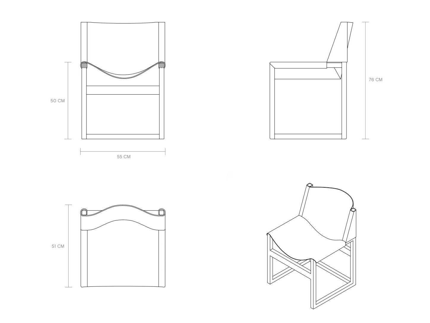 Стул из дерева и кожи Phantom Hands Джеффри Бава ARCH-00108345 - Вид №8