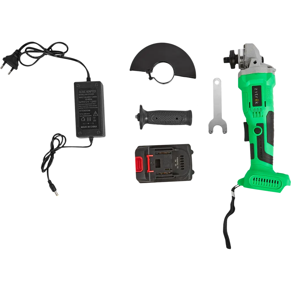 УШМ аккумуляторная бесщеточная Zitrek AG 20 Pro 063-4066, 20 В Li-ion 1x4 Ач, 125 мм STLM-2084804 - Вид №4