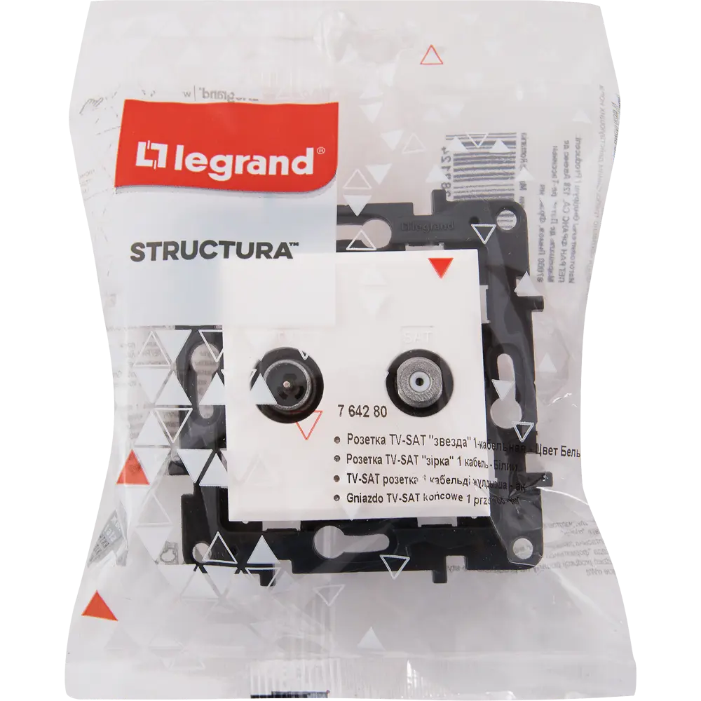 Спутниковая ТВ-розетка Legrand Structura для двойного подключения 82064624 STLM-0018614 - Вид №4