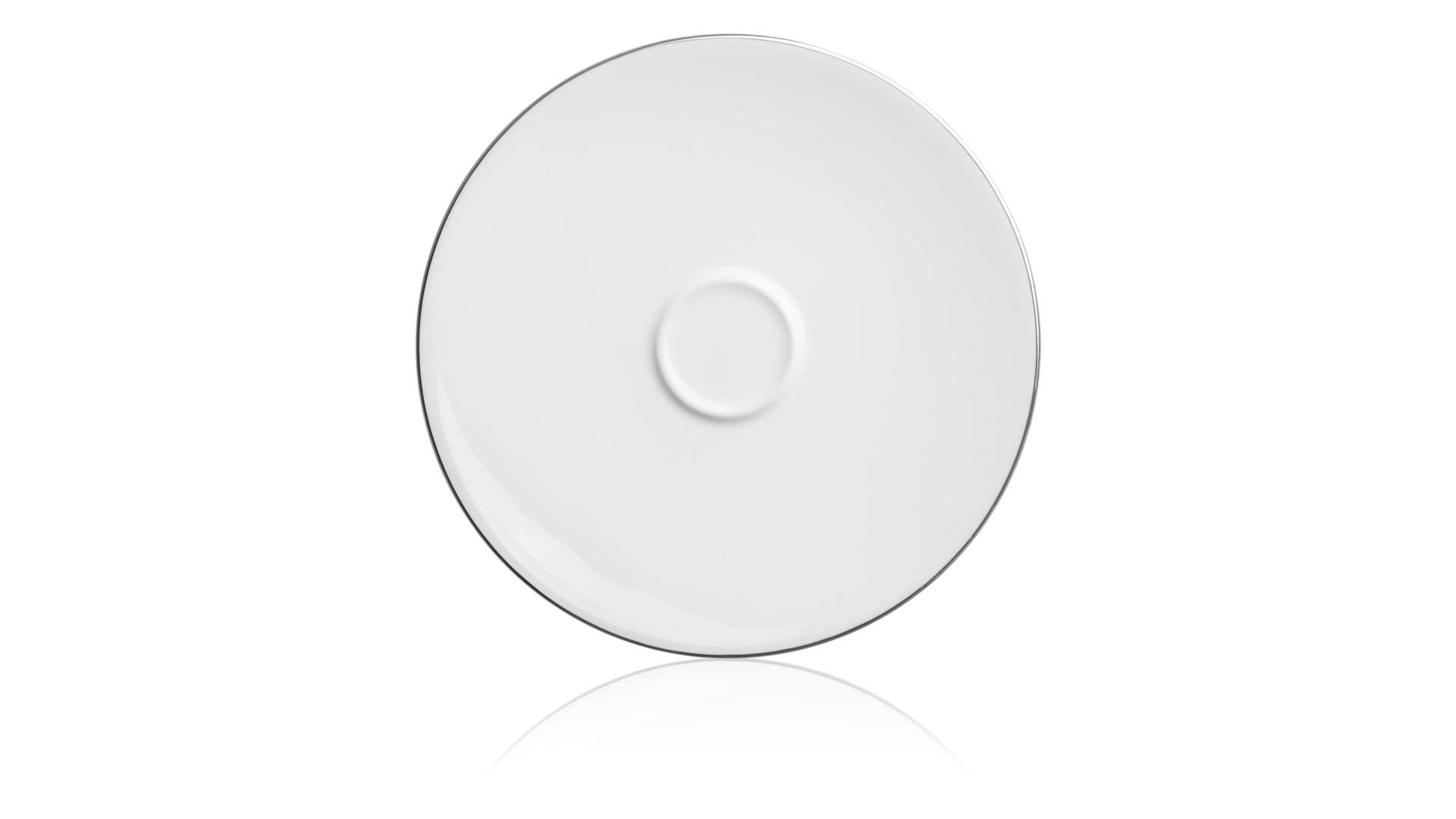 10640232 Mix&Match Чашка чайная с блюдцем Mix&Match Синергия. Платиновый кант 250мл, фарфор Фарфор костяной  - Вид №3