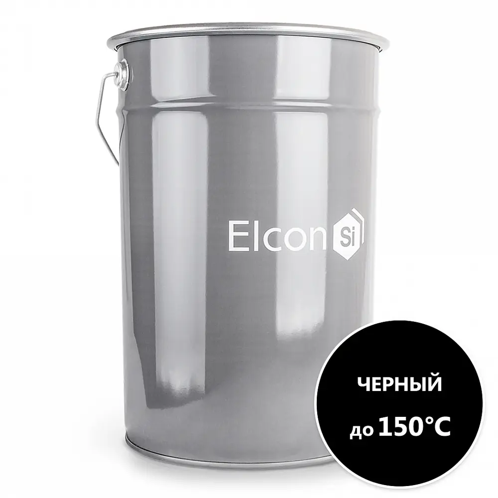 90287507 Эмаль атмосферостойкая КО-198 Elcon матовая цвет чёрный 25 л STLM-0856117