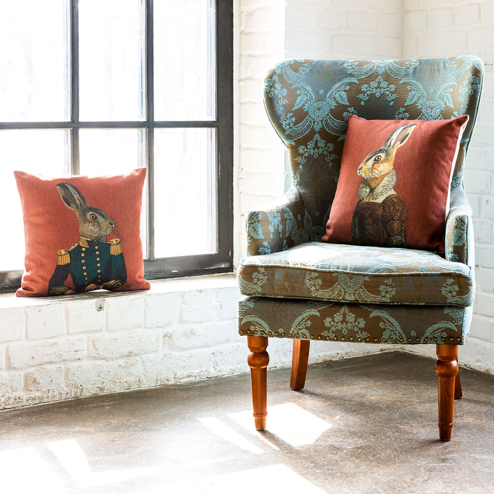 2719013 Декоративная подушка «Мистер Заяц», версия Шоколад Object Desire  - Вид №2