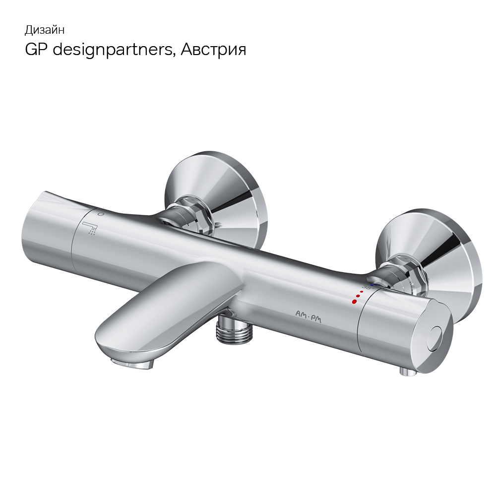 F8050000 смеситель д/ванны/душа с термостатом хром шт AM.PM Like - Вид №8