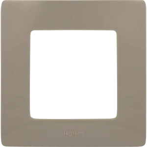 Рамка для розеток и выключателей Legrand Etika 1 пост, цвет светлая галька
