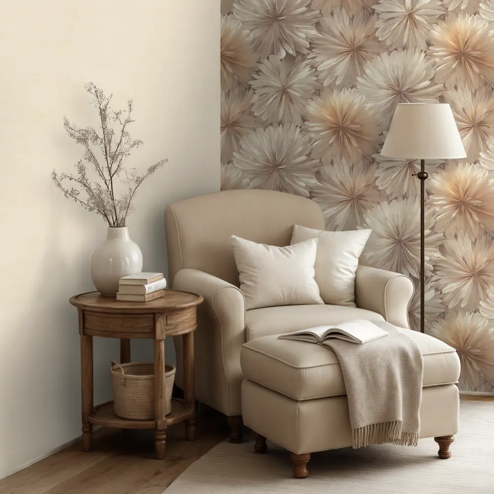 Обои флизелиновые Ornamy Florance коричневые 1.06 м OR8090-02 STLM-2118158 - Вид №4