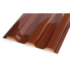 Поликарбонат монолитный профилированный С21 0.8 мм 2x1.051 м Novattro терракот 88976339 STLM-2025054