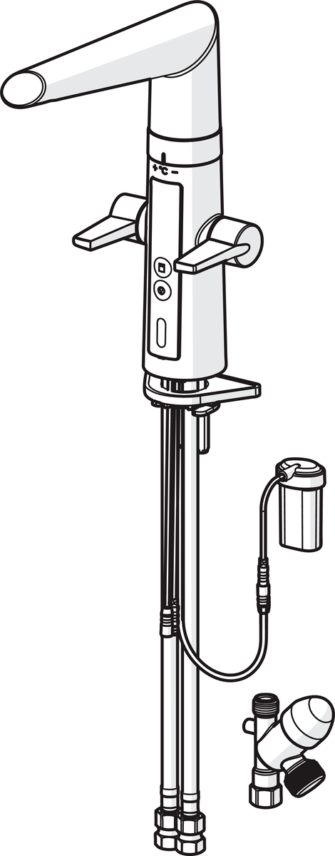 Oras 2725F Смеситель для кухни с клапаном, 3 V 2725F Optima Хром  - Вид №2