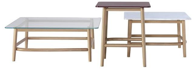 Wiener GTV Design Квадратный журнальный столик из дерева и стекла Single curve sun-id-1454608 - Вид №3