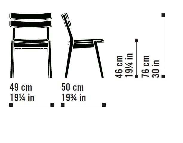 Деревянный штабелируемый стул с открытой спинкой Very Wood рамка ARCH-00113541 - Вид №7