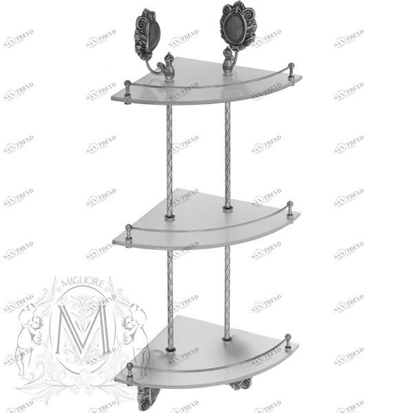 Полка с галереей MIGLIORE Cleopatra ML.CLE-60.763.CR хром 