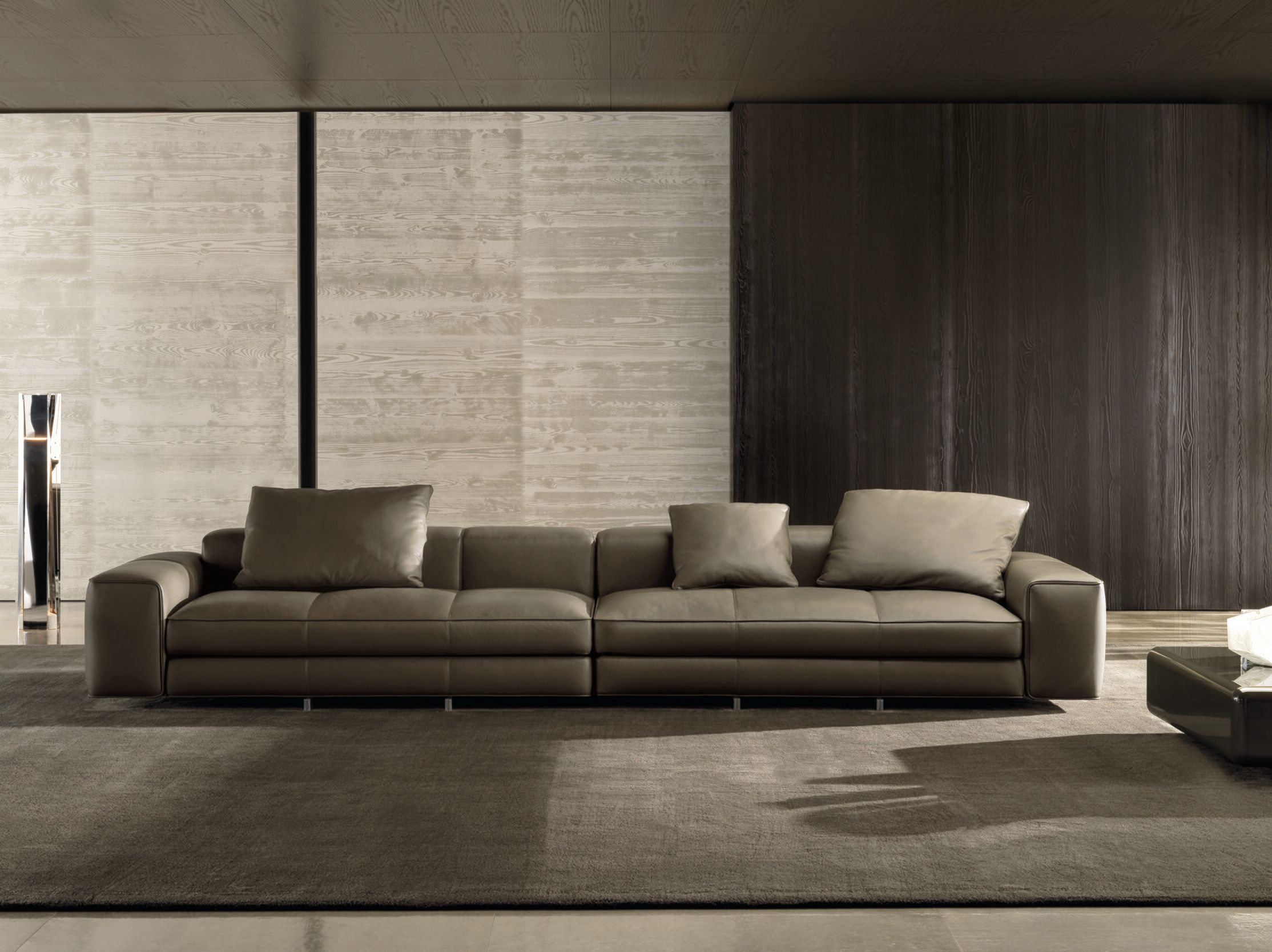 Секционный кожаный диван Minotti Yves ARCH-00150159 - Вид №1