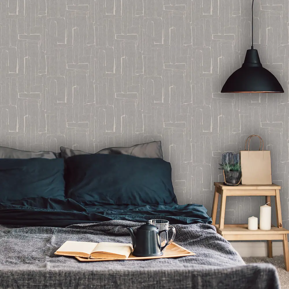 Флизелиновые обои VOG Collection Essen в элегантном темно-сером оттенке 89361755 STLM-1432573 - Вид №1