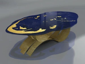 Unica by Tecnotelai Стол из нержавеющей стали и стекла Onde