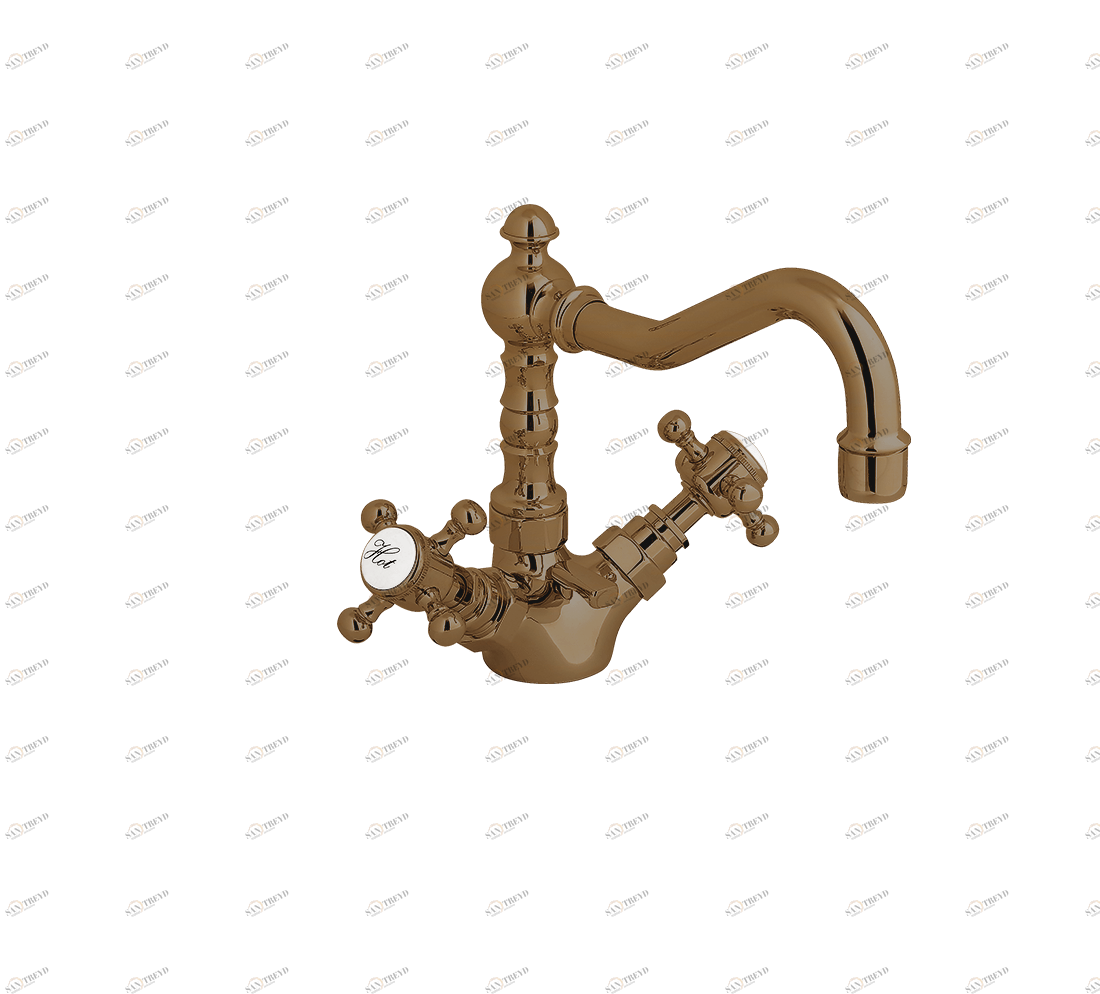 Gentry Home Центр смесителя для раковины до центра два отверстия под смеситель мм Antique Бронза GH101027