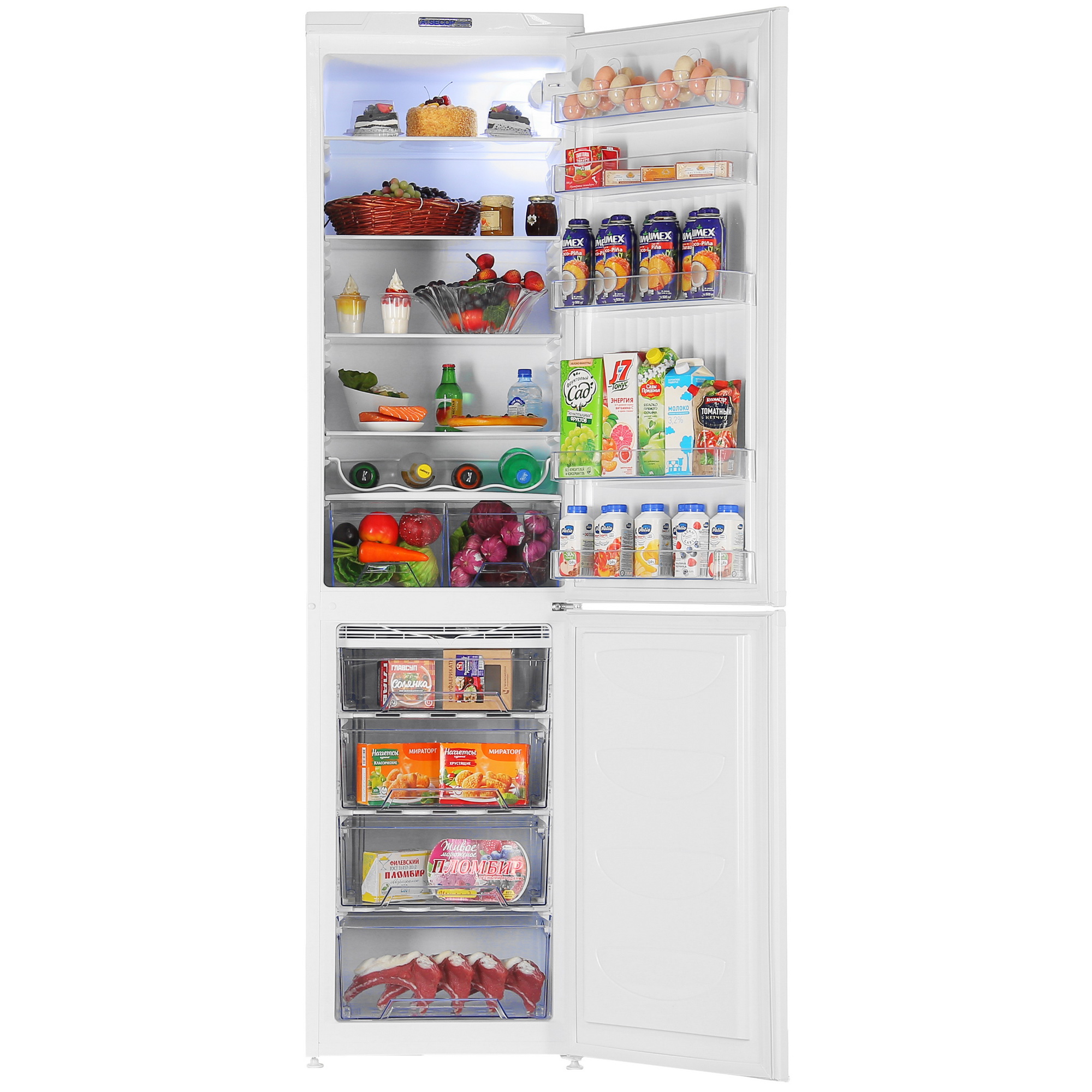 1229514 Холодильник с морозильником   DON R-299 B белый STDN-0035420 - Вид №5