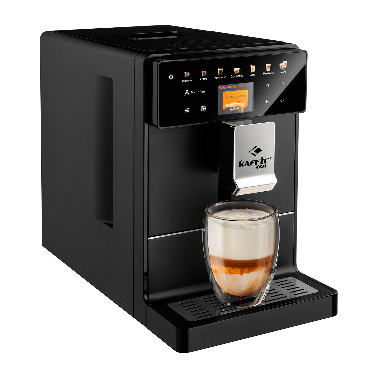 5637155 Кофемашина автоматическая KAFFIT COM Roma A5-2 Black черный STDN-0101393