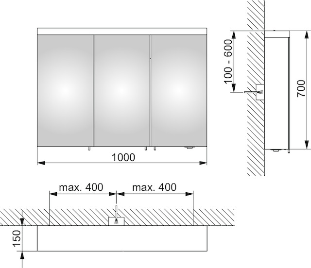 24204171301 Зеркальный шкаф KEUCO Royal Reflex.2 - Вид №2