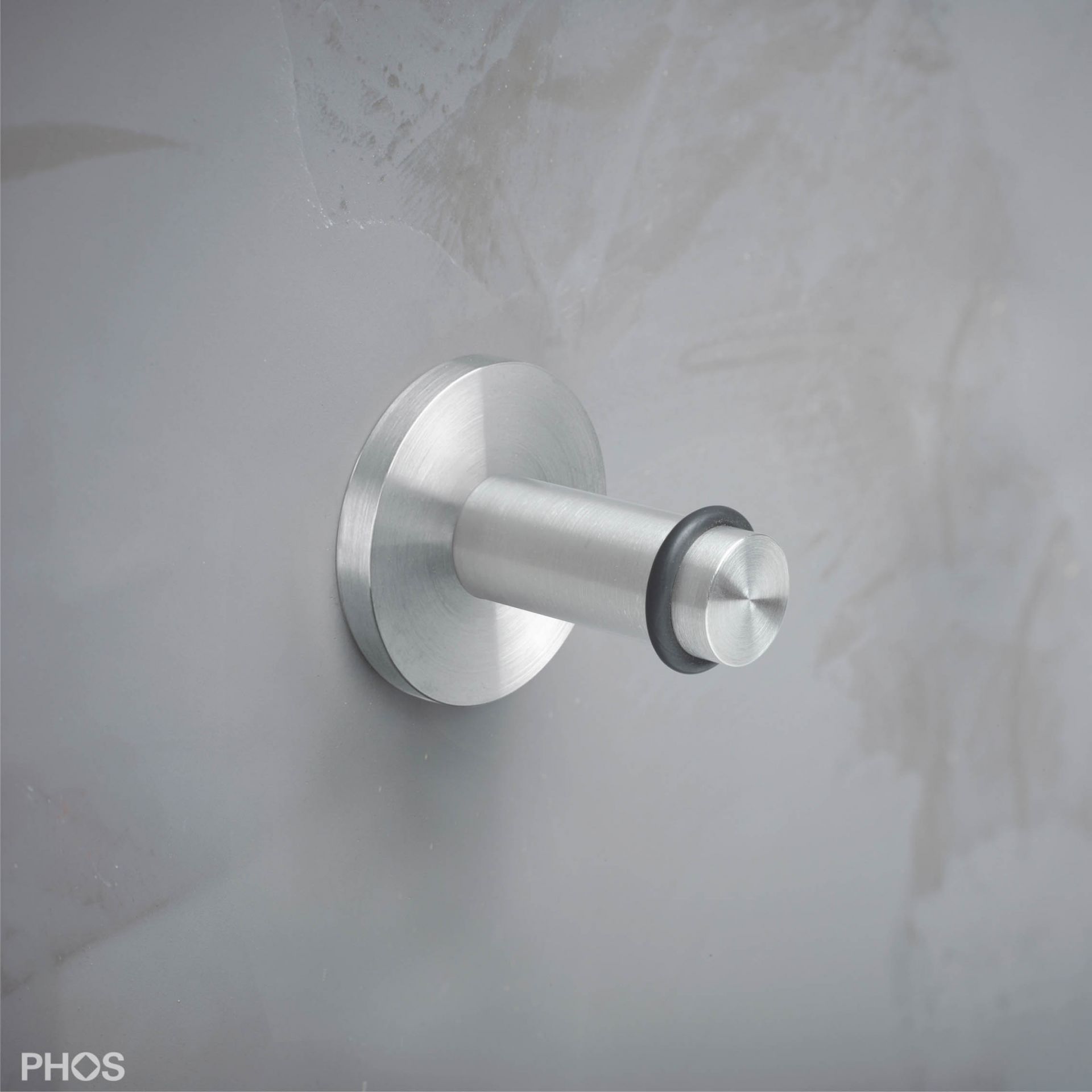 HG12-40K40-B Крючок для полотенец ø12 мм, длина 4,6 см для приклеивания. PHOS 