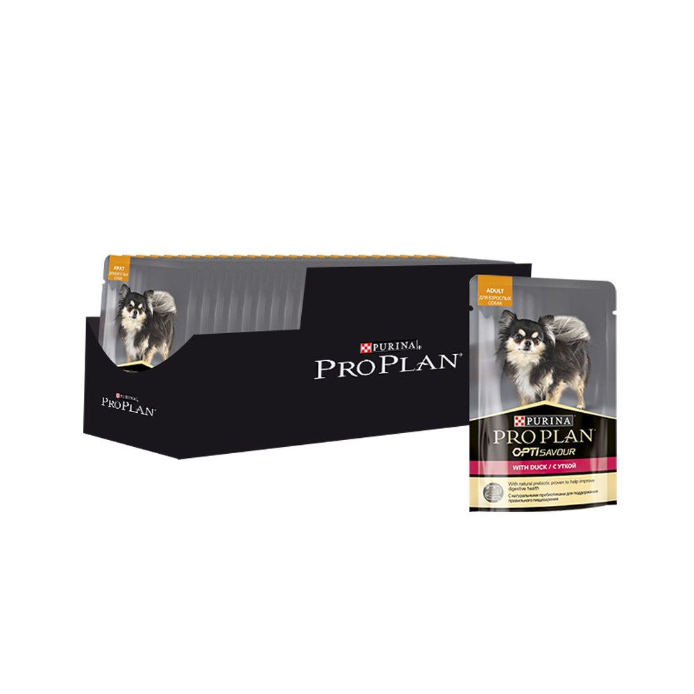 ПР0049851*24 Корм для собак утка пауч 100г (упаковка - 24 шт) Pro Plan 