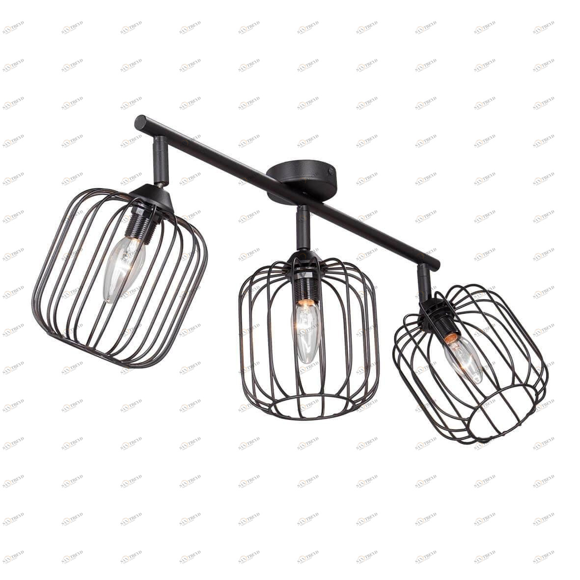 Спот потолочный на 3 лампы черный Vitaluce V4298-1/3PL VITALUCE  00-3924415 Черный 