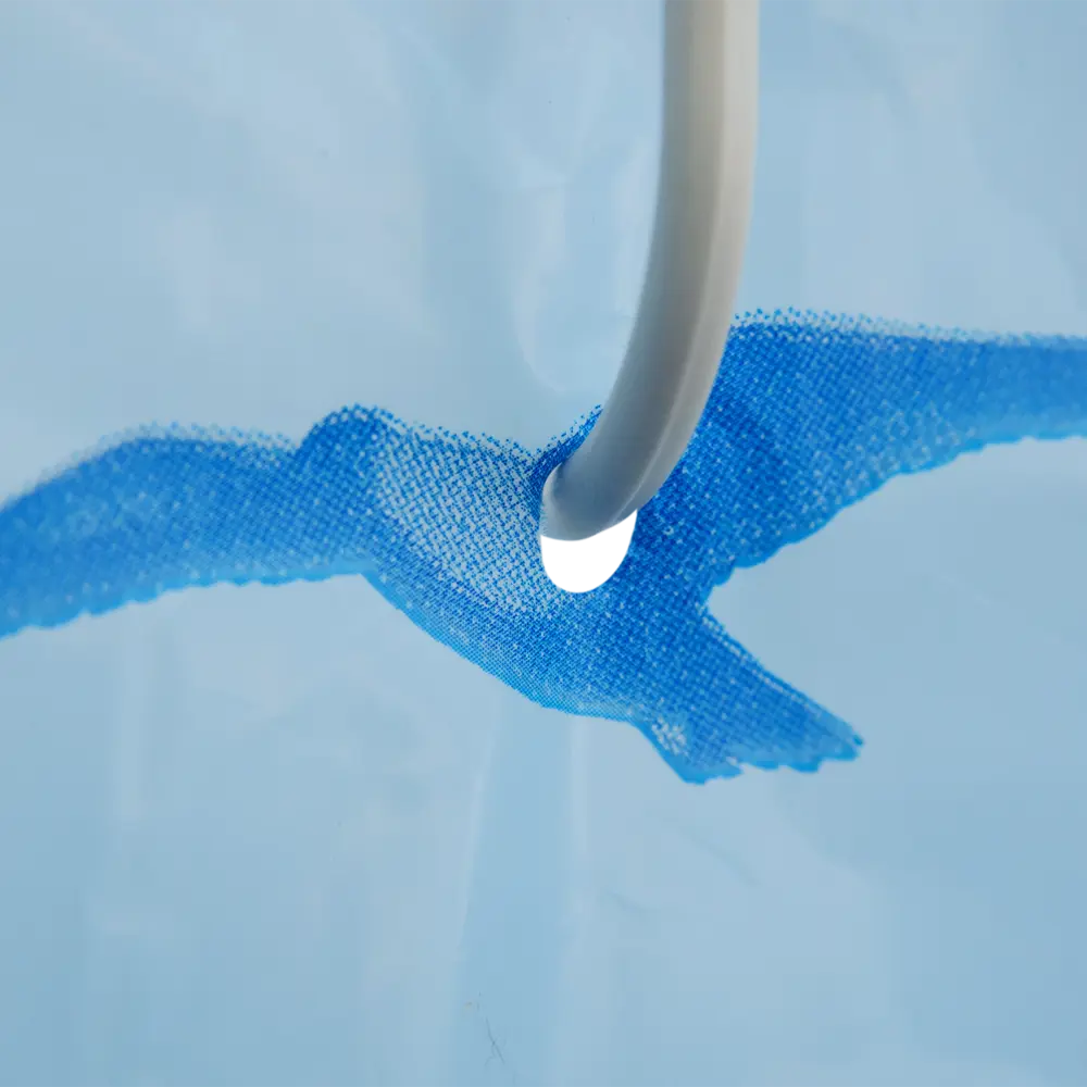 Штора для ванной комнаты «Дельфины» 180х180 см цвет голубой V-LINE STLM-2001016 - Вид №4