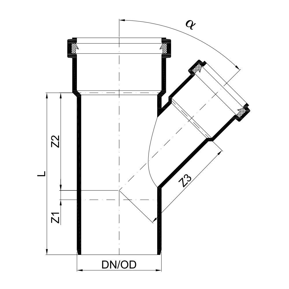 02649 Тройники Tece  - Вид №1