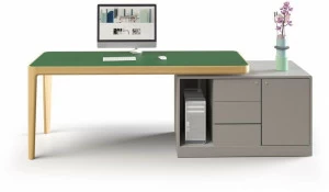 Cider Edition Прямоугольный рабочий стол со встроенной полкой I-land