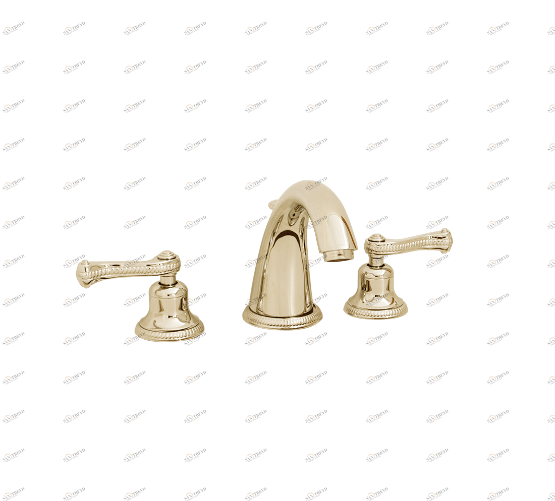 Gentry Home Смеситель для умывальника на три отверстия с выдвижным краном Tiffany Incalux GH103017