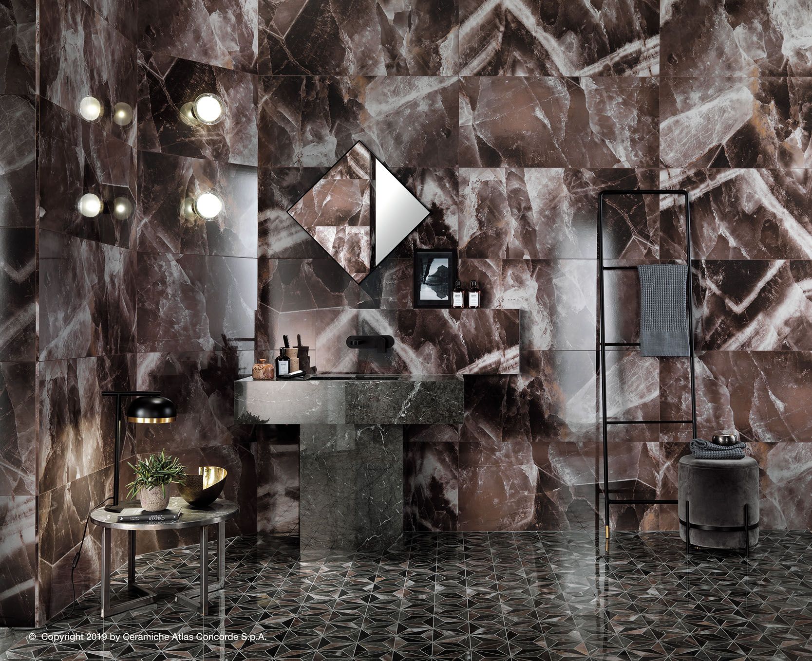 Белое керамическое покрытие с эффектом мрамора Atlas Concorde Marvel Dream ARCH-00073412 - Вид №24