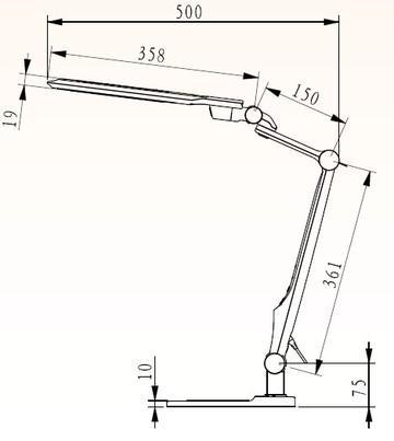 Настольная лампа Horoz Ebru белая 049-010-0010 HOROZ КЛАССИЧЕСКИЕ 195593 Серебро  - Вид №1